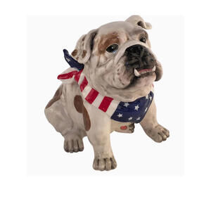 FOURTH OF JULY STARS AND STRIPES COOKIE JAR